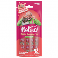 MOLINA крем-лакомство для кошек с морским гребешком