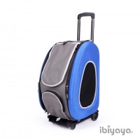 IBIYAYA Cумка-тележка 3в1 синяя для собак до 8кг