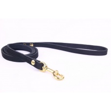 ZOOLESZCZ Поводок для собак "Exclusive Gold", черный