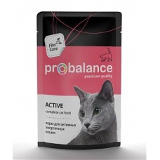 Probalance корм консервы для активных кошек, пауч, 85г