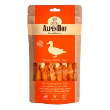 AlpenHof Лакомство Жевательные палочки с уткой для мел собак/щенков 50г