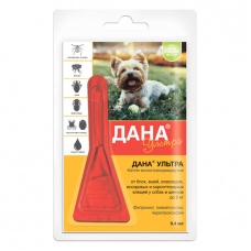 Дана Ультра капли на холку для собак и щенков, 0,4, 0,8, 1,6 и 3,2 мл., уп. по 1 шт.