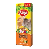 Happy Jungle Палочки для крупных грызунов мед и фрукты 3 шт