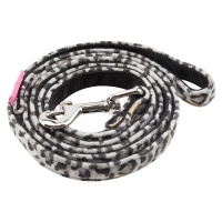 PINKAHOLIC Поводок для собак "Leo Pug", черный, 140х1,5см
