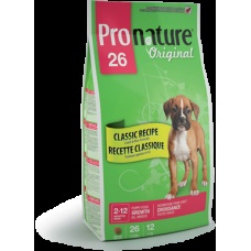 Pronature Original 26 сухой корм для щенков в период роста с ягненком, уп. 20 кг