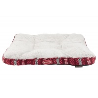 SCRUFFS Матрас для животных "Santa Paws", бело-красный, 82x58