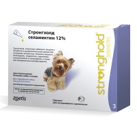 Стронгхолд, 12% 30 мг для собак 2,6-5 кг, 1 пип.