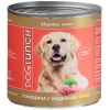 Dog Lunch консервы для собак Говядина с индейкой в соусе