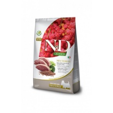 Farmina N&D QUINOA сухой корм для взрослых стерилизованных собак mini утка, киноа