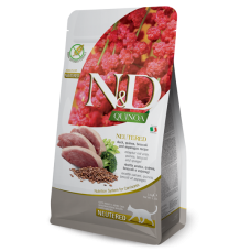 Farmina N&D QUINOA сухой корм для стерилизованных кошек и котов, утка с киноа