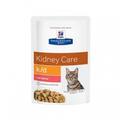 Влажный диетический корм для кошек Hill's Prescription Diet k, с лососем 85 г