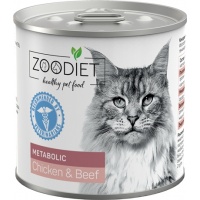 ZOODIET Metabolic Chicken&Beef консервы для кошек для улучшения обмена веществ
